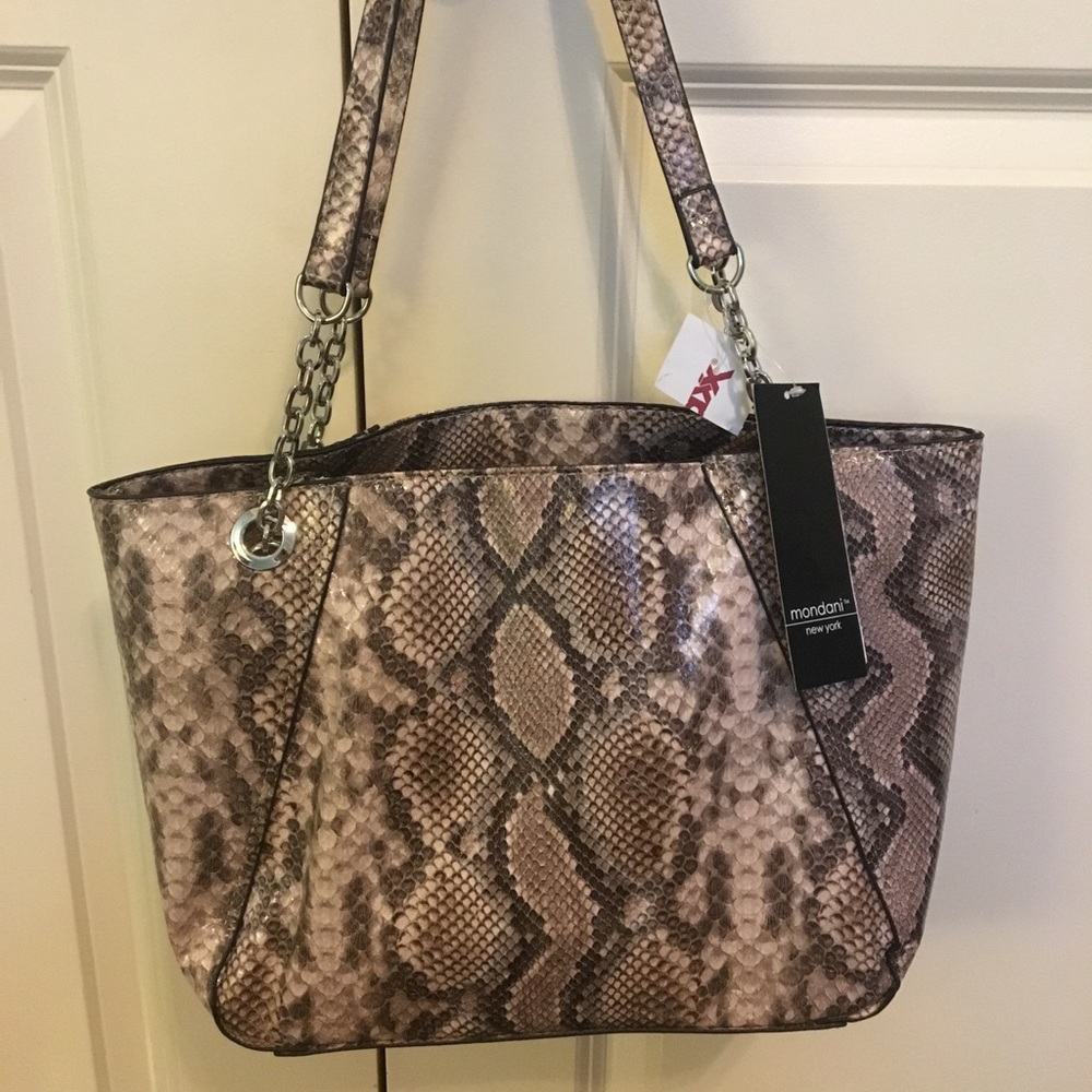 Brand new faux snakeskin purse